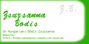zsuzsanna bodis business card